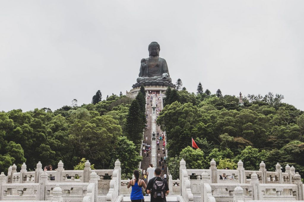 Tian Tan Buddha sur l'île de Lantau à Hong Kong