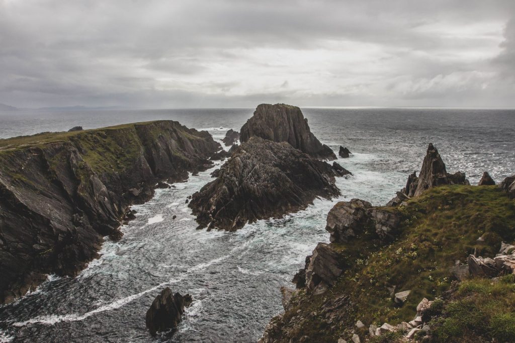Le point de vue de Malin Head dans le Donegal